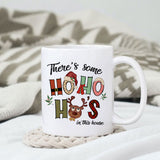 There's some Ho's in this house sublimation design, png for sublimation, Christmas Vintage PNG, Santa PNG