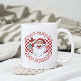 Stay Merry and bright sublimation design, png for sublimation, Hippe Christmas PNG, retro vibes PNG