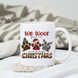 We Woof you a Merry Christmas sublimation design, png for sublimation, Christmas PNG, Leopard Christmas PNG