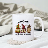 Hanging with my Gnomies sublimation design, png for sublimation, Christmas PNG, Leopard Christmas PNG