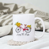 Enjoy the Ride sublimation design, png for sublimation, Retro sunflower PNG, hobbies vibes png