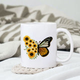 Butterfly Leopard Sunflowers Faith sublimation design, png for sublimation, Retro sunflower PNG, hobbies vibes png