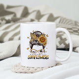 Just a girl who loves sunflowers sublimation design, png for sublimation, Retro sunflower PNG, hobbies vibes png