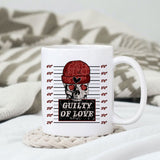 Guilty of love sublimation design, png for sublimation, Valentine PNG, Valentine Skeleton vibes PNG