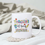 Teacher of tiny human sublimation design, png for sublimation, Retro teacher PNG, Teacher life PNG