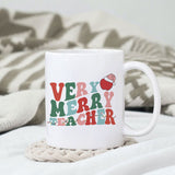 Very merry teacher sublimation 1 design, png for sublimation, Christmas teacher PNG, Christmas SVG, Teacher Svg