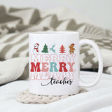 Merry teacher sublimation 1 design, png for sublimation, Christmas teacher PNG, Christmas SVG, Teacher Svg