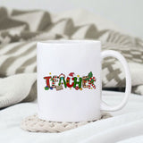 Teacher sublimation design, png for sublimation, Christmas PNG, teacher Christmas PNG