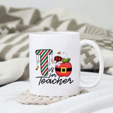 T is for teacher sublimation design, png for sublimation, Christmas PNG, teacher Christmas PNG