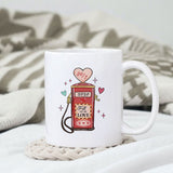 Fill up on love sublimation design, png for sublimation, Valentine PNG, Retro Valentine Mama PNG