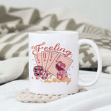 Feeling lucky sublimation design, png for sublimation, Valentine PNG, Retro Valentine Mama PNG