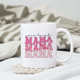 One Loved Mama sublimation design, png for sublimation, Valentine PNG, Retro Valentine Mama PNG