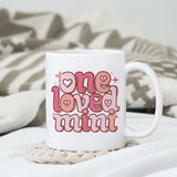 One Loved Mini sublimation design, png for sublimation, Valentine PNG, Retro Valentine Mama PNG