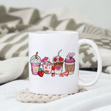 Coffee valentine sublimation design, png for sublimation, Valentine PNG, Valentine coffee PNG