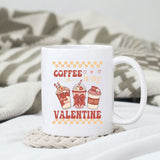 Coffee is my Valentine SVG design, svg for sublimation, Valentine SVG, Retro Valentine ugly sweater SVG