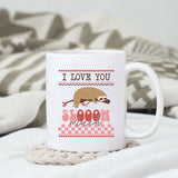 I love you sloooow much SVG design, svg for sublimation, Valentine SVG, Retro Valentine ugly sweater SVG