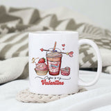 Coffee is my Valentine sublimation design, png for sublimation, Valentine PNG, Valentine coffee PNG