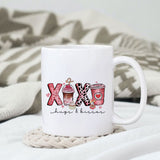 XOXO hugs & kisses sublimation design, png for sublimation, Valentine PNG, Valentine coffee PNG