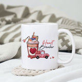 Heartbreaker sublimation design, png for sublimation, Valentine PNG, Valentine coffee PNG