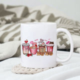 Valentine XoXo coffee sublimation design, png for sublimation, Valentine PNG, Valentine coffee PNG