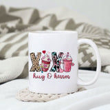 XOXO hug & kisses sublimation design, png for sublimation, Valentine PNG, Valentine coffee PNG