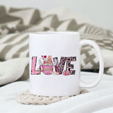 Love is all you need sublimation design, png for sublimation, Valentine PNG, Valentine coffee PNG