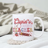 Cupid's favorite teacher sublimation design