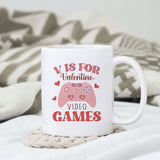 V Is For Valentine Video Games SVG design