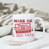 Mix me a mix tape Valentine mix sublimation design