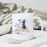 If Karma doesn't get you I will sublimation design, png for sublimation, Halloween characters, Witch cat, Spooky design