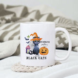 Pumpkins potions and black cats sublimation design, png for sublimation, Halloween characters, Witch cat, Spooky design