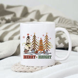 Merry bright sublimation design, png for sublimation, Christmas PNG, Western christmas PNG