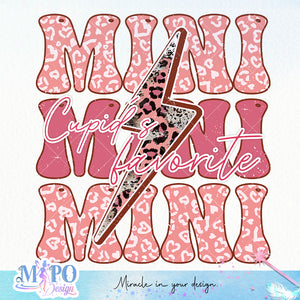 Cupid's Favorite Mini sublimation design, png for sublimation, Valentine PNG, Retro Valentine Mama PNG