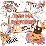 Cute Boo Halloween png bundle,Spooky png bundle, png for sublimation, Halloween png Bundle, Cute halloween png