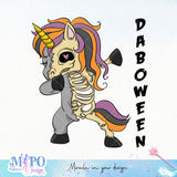Daboween sublimation design, png for sublimation, retro halloween vibes png, halloween animals png