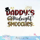 Daddy's Midnight Smooches sublimation design, png for sublimation, Christmas PNG, Christmas vibes PNG