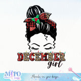 December girl sublimation design, png for sublimation, messy mom vibes png, mother's day png