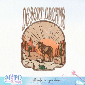 Desert dreams sublimation design, png for sublimation