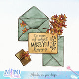 Do more of what makes you happy Sublimation design, png for sublimation, Envelope PNG, Hobbies PNG