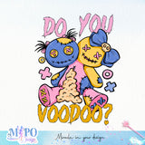 Do you voodoo sublimation design, png for sublimation, Halloween png, Voodoo dolls png png