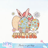 Egg hunter sublimation design, png for sublimation, Holidays design, Easter Day sublimation