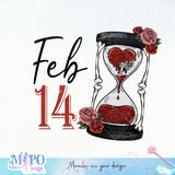 FEB 14 Sublimation design, png for sublimation, Valentine PNG, Valentine Skeleton vibes PNG