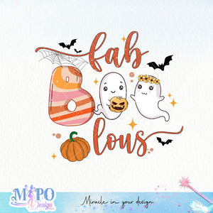 Faboolous sublimation design, png for sublimation, Boo halloween design, Halloween styles, Retro halloween design