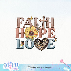 Faith Hope Love sublimation design, png for sublimation, Jesus sublimation, Christian png