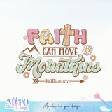 Faith can move mountains Matthew 17 20 sublimation design, png for sublimation, Jesus sublimation, Christian png
