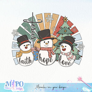 Faith hope love Jesus sublimation design, png for sublimation, Christmas PNG, Retro Christmas PNG