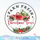 Farm fresh christmas trees sublimation design, png for sublimation, Christmas PNG, Christmas vibes PNG