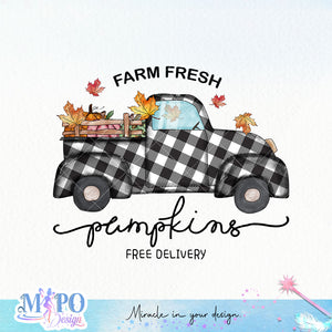 Farm fresh pumpkins Free delivery sublimation design, png for sublimation, Autumn PNG, Positive vibe PNG, Autumn vibe PNG