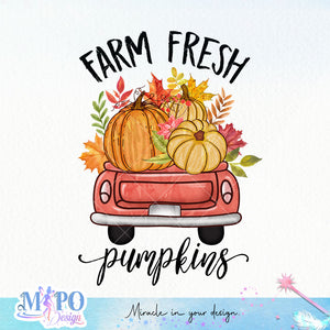 Farm fresh pumpkins Sublimation design, png for sublimation, Autumn PNG, Positive vibe PNG, Autumn vibe PNG