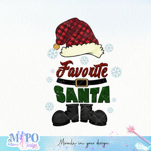 Favorite Santa sublimation design, png for sublimation, Christmas Vintage PNG, Santa PNG